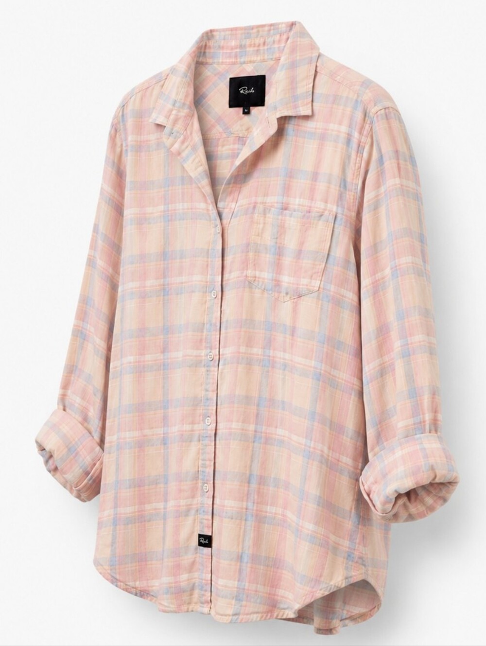 Rails Pastel Plaid Button Down Shirt Women’s Medium